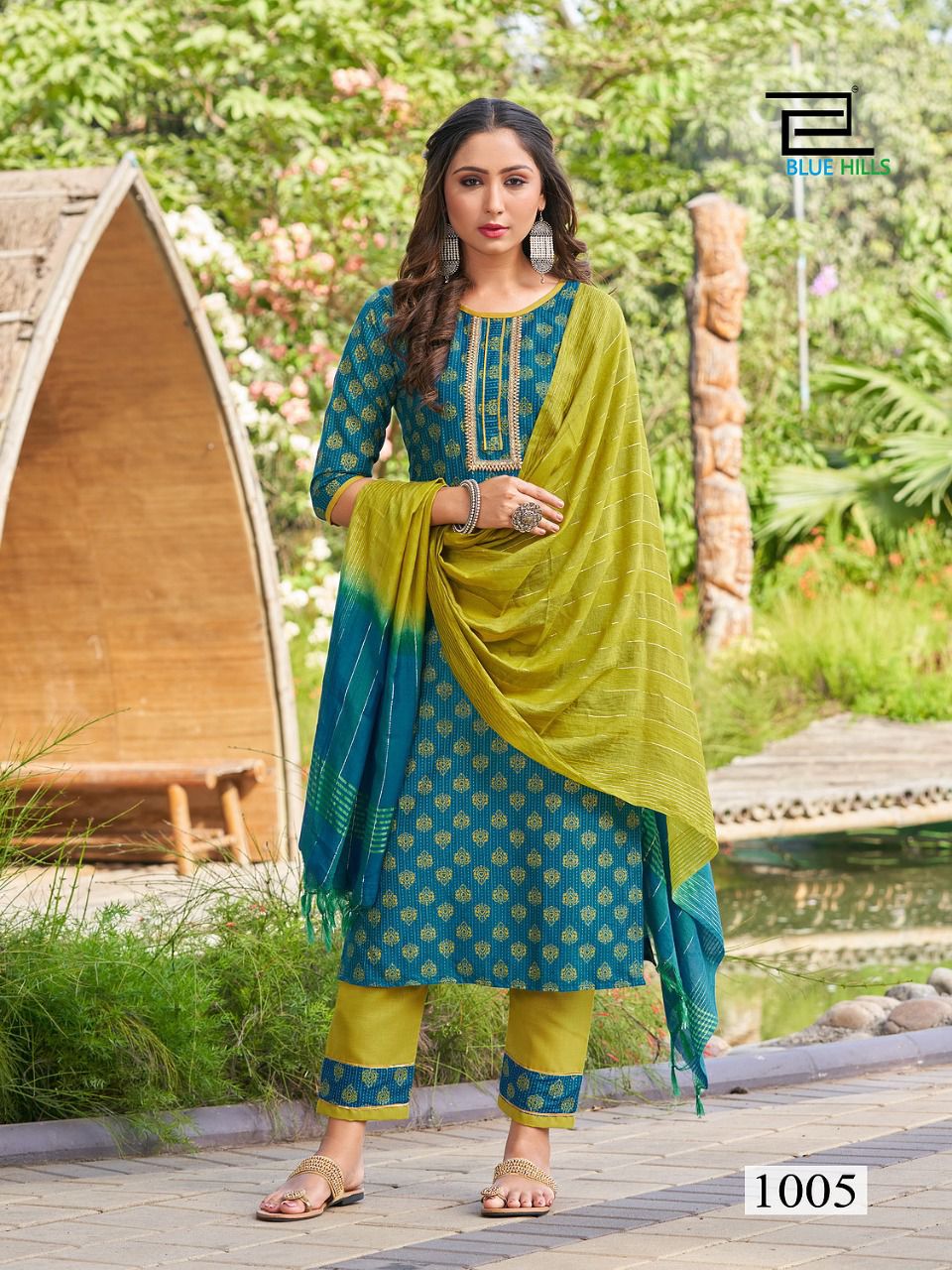 Blue Hills Lockup 1 Rayon Festive Wear Designer Rayon Ready Made Collection